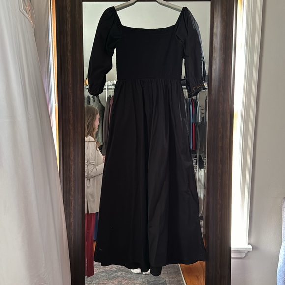 Square Neck Maxi Prairie Dress - Picture 2 of 3